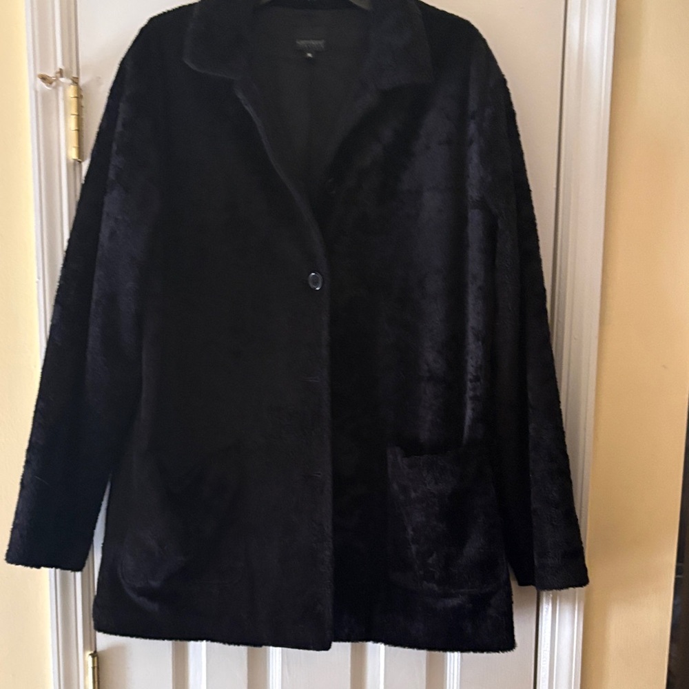 Karen Kane Black Teddy Jacket